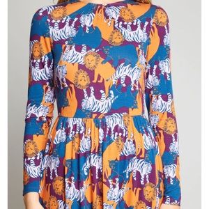 (NWOT)ModCloth Yours Truly Long Sleeve Dress